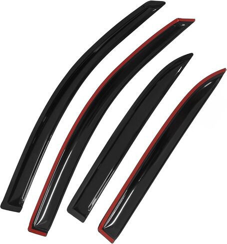 Window Visor Compatible with 2005-2009 Chevy Equinox & 2006-2009 Pontiac Torrent, Tinted Acrylic Resistant Shield Cover Wind Sun Guard by IKON MOTORSPORTS,2006 2007 2008 in Saudi Arabia