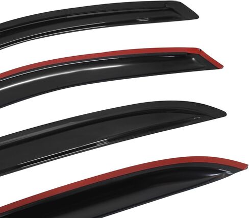 Window Visor Compatible with 2005-2009 Chevy Equinox & 2006-2009 Pontiac Torrent, Tinted Acrylic Resistant Shield Cover Wind Sun Guard by IKON MOTORSPORTS,2006 2007 2008 in Saudi Arabia