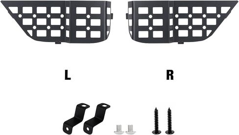 Metal Front Door Pocket Storage Box Compatible with Jeep Wrangler JL JLU 4XE 2018-2024 & Gladiator JT 2020-2024 Rubicon Sport Sahara Interior Door Storage Organizer Molle Panels（Not Fit Power Seats） in Kuwait