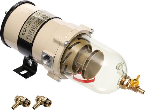 900FH Diesel Fuel Water Separator Filter Universal Fit 90GPH Flow Compatible with Marine Vessels, Trucks & Heavy Equipment Replaces 900FG 900 SERIES in Kuwait