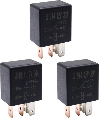 3PCS 4671168E 72472M Fuel Pump Relay 5 pin 12 Volt DV SPDT Compatible with Chrysler Dodge Jeep Siemens TYCO Multi-Purpose Relay in Saudi Arabia