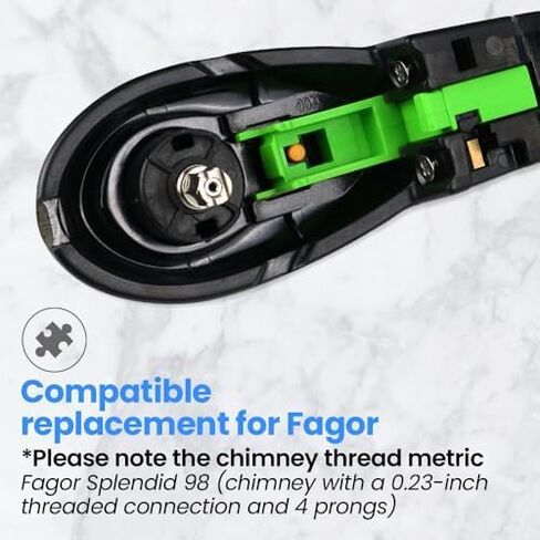 مجموعة مقبض بديلة متوافقة مع Fagor Rapid Express 99 طباخ ضغط | يتضمن صمام منظم الضغط ، والبراغي والغطاء (حجم خيط المداخن: 0.23 بوصة) in Kuwait