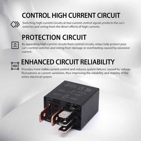 3PCS 4671168E 72472M Fuel Pump Relay 5 pin 12 Volt DV SPDT Compatible with Chrysler Dodge Jeep Siemens TYCO Multi-Purpose Relay in Saudi Arabia