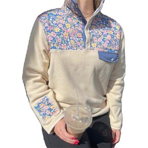 سويت شيرت نسائي كبير الحجم من Thopavenoir برقبة دائرية Y2K مطرز برسومات للفتيات في سن المراهقة بلوزات جمالية بريبي in Kuwait