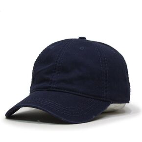 قبعة أبي قطنية كلاسيكية فارغة بغرز ثقيلة - قبعة بيسبول يومية قابلة للتعديل، قبعة كلاسيكية كاجوال من نسيج التويل للرجال والنساء in Kuwait