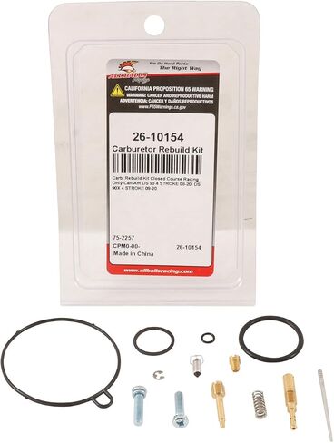 All Balls 26-10154 Carburetor Rebuild Kit Compatible With/Replacement For Can-Am DS 90 4 STROKE 2008-2022, DS 90X 4 STROKE 2009-2022 in Saudi Arabia