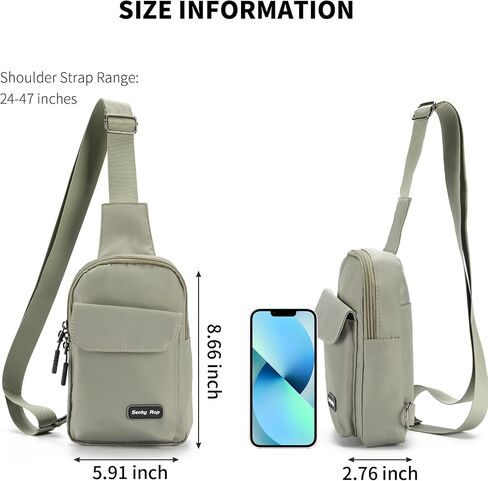 Seoky Rop Small Crossbody Bags for Women Men Nylon Water Resistant Sling Bag for Running Workout Travel in Saudi Arabia