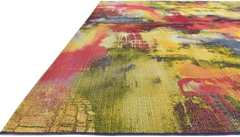 Unique Loom Outdoor Modern Collection Area Rug - Azera (10' x 12' 2" Rectangle, Multi/ Blue) in Saudi Arabia