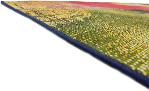 Unique Loom Outdoor Modern Collection Area Rug - Azera (10' x 12' 2" Rectangle, Multi/ Blue) in Saudi Arabia