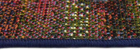 Unique Loom Outdoor Modern Collection Area Rug - Azera (10' x 12' 2" Rectangle, Multi/ Blue) in Saudi Arabia