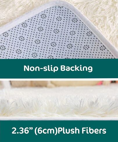 Kate Photography Floor Mats Newborn Photography Props Super Soft PV Fur White Rug Fluffy Plush Area Carpet for Living Room Cream Rugs for Bedroom in Saudi Arabia
