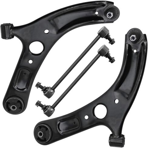 Detroit Axle - 4pc Front Control Arms Kit for 2014-2018 Kia Forte Forte5 2014-2016 Forte Koup, 2 Lower Control Arms with Ball Joint Assembly 2 Sway Bar End Links Replacement in Saudi Arabia