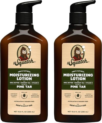 دكتور سترايش غسول اليد والجسم الطبيعي للرجال - مصنوع من زبدة الشيا ، وزيت جوز الهند ، وفيتامين E للترطيب على مدار 24 ساعة - القطران الصنوبر (10 أوقية ، 2 حزمة) in Kuwait