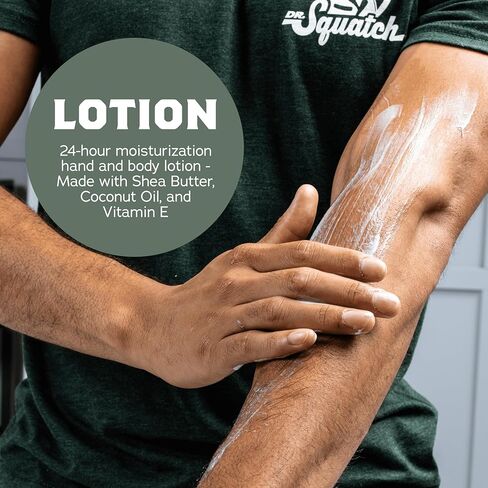 دكتور سترايش غسول اليد والجسم الطبيعي للرجال - مصنوع من زبدة الشيا ، وزيت جوز الهند ، وفيتامين E للترطيب على مدار 24 ساعة - القطران الصنوبر (10 أوقية ، 2 حزمة) in Kuwait