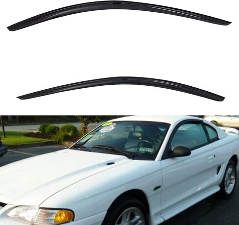 2pcs Front Doors Smoke Sun/Rain Guard Outside Mount Tape-On Window Visors Compatible with 99-06 Silverado Sierra 1500/2500/3500 HD 07 Classic Body in Saudi Arabia