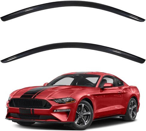 2pcs Front Doors Smoke Sun/Rain Guard Outside Mount Tape-On Window Visors Compatible with 99-06 Silverado Sierra 1500/2500/3500 HD 07 Classic Body in Saudi Arabia