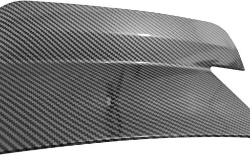 IKON MOTORSPORTS, Trunk Spoiler Compatible with 2015-2023 Ford Mustang Coupe & Convertible, MD Style Rear Trunk Lid Spoiler Wing Carbon Fiber Print ABS Plastic in Saudi Arabia