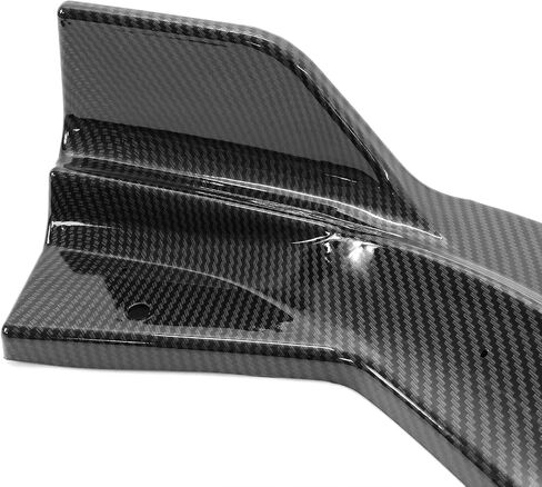 IKON MOTORSPORTS, Front Bumper Lip Compatible with 2021-2025 Ford Mustang Mach-E, 3PCS Front Bumper Lip Spoiler Air Dam Chin Splitter Bodykit IKON Style PP Polypropylene Carbon Fiber Print in Saudi Arabia
