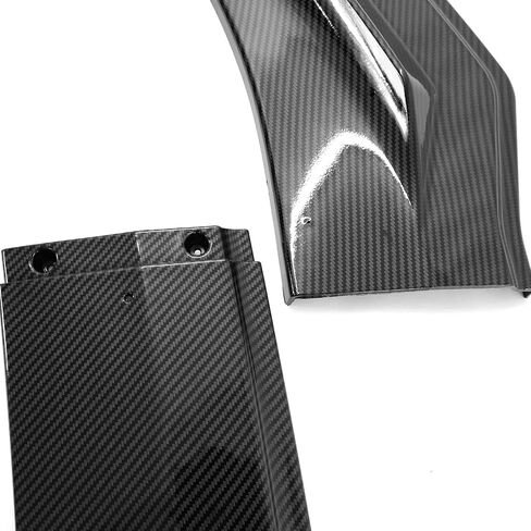 IKON MOTORSPORTS, Front Bumper Lip Compatible with 2021-2025 Ford Mustang Mach-E, 3PCS Front Bumper Lip Spoiler Air Dam Chin Splitter Bodykit IKON Style PP Polypropylene Carbon Fiber Print in Saudi Arabia