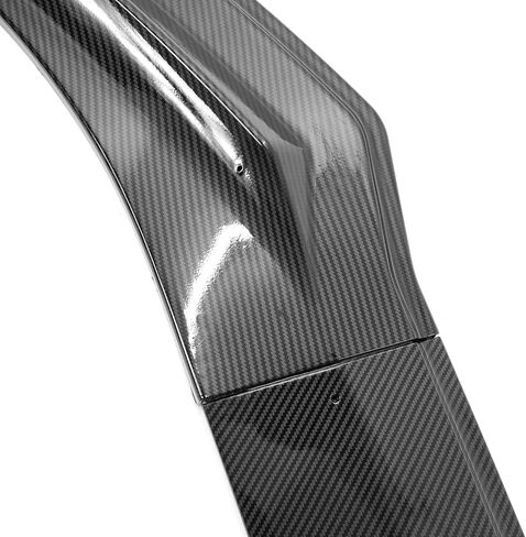 IKON MOTORSPORTS, Front Bumper Lip Compatible with 2021-2025 Ford Mustang Mach-E, 3PCS Front Bumper Lip Spoiler Air Dam Chin Splitter Bodykit IKON Style PP Polypropylene Carbon Fiber Print in Saudi Arabia