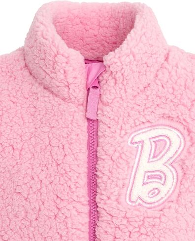Barbie Girls Faux Shearling Zip Up Jacket Vest Little Kid to Big Kid Sizes (4-14-16) in Saudi Arabia