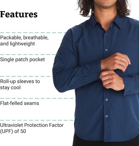 MARMOT Men's Aerobora Long Sleeve Shirt in Saudi Arabia