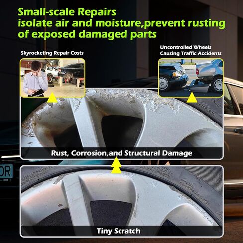 Gloss Black Rim Touch Up Paint for Cars, Black Wheel Paint Repair Kit, Automotive Rim Scratch Repair, Touch up Paint Kit with Brush, Repair Rim Curb Rash, Wheel Scratch, Surface Damage,1OZ(30ml) in Kuwait