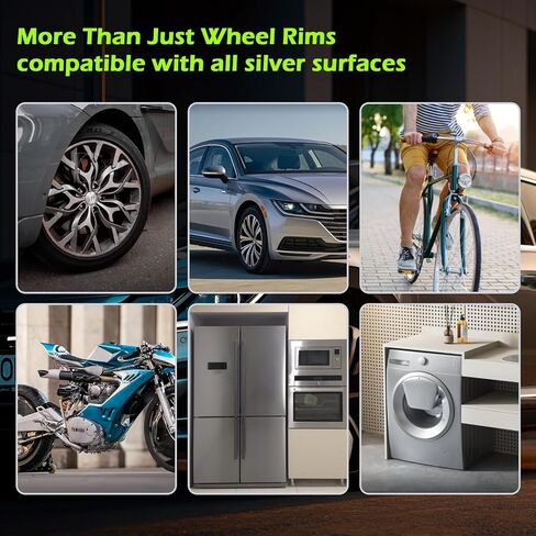 Gloss Black Rim Touch Up Paint for Cars, Black Wheel Paint Repair Kit, Automotive Rim Scratch Repair, Touch up Paint Kit with Brush, Repair Rim Curb Rash, Wheel Scratch, Surface Damage,1OZ(30ml) in Kuwait