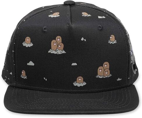 Pokémon Center: Diglett & Onix Flat-Bill Hat (One Size-Adult) Multi in Saudi Arabia
