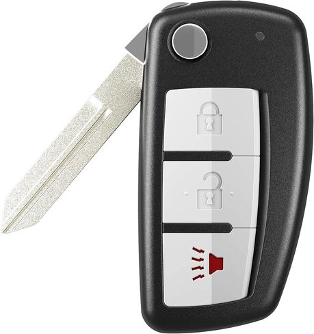 VOFONO Keyless Entry Remote Car Uncut Flip Ignition Key Fob Fits for Nissan Rogue 2014 2015 2016 2017 Replacement for FCC ID: CWTWB1G767 in Saudi Arabia
