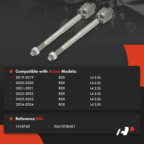 A-Premium 2 x Front Inner Tie Rod Ends, Compatible with Acura RDX 2019 2020 2021 2022 2023 2024 in Saudi Arabia