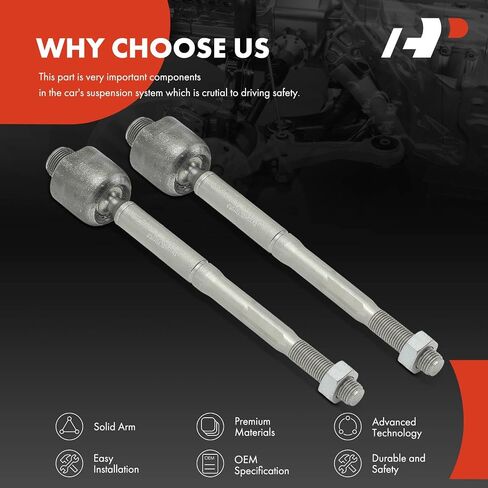 A-Premium 2 x Front Inner Tie Rod Ends, Compatible with Acura RDX 2019 2020 2021 2022 2023 2024 in Saudi Arabia