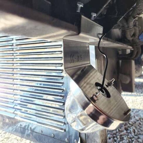 JML Kustoms SS-1016 304 Stainless Steel Angled Under Glow Frame Light Bracket W/Watermelon Light Hole in Saudi Arabia