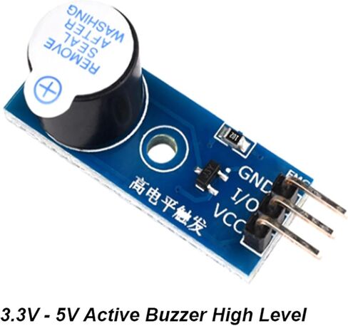 1 PCS Active/Passive Buzzer Module 3.3-5V High/Low Level Triggered Buzzer Control Board Sounding Sensor(3.3V-5V Passive) in Saudi Arabia