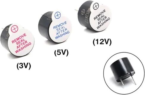 TMB12A03 TMB12A05 TMB12A12 3v 5v 12v Active Buzzer Magnetic Long Continous Beep Tone 12 * 9.5mm 12095(TMB12A05 5V) in Saudi Arabia