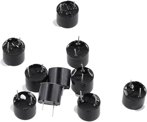 10PCS Active Buzzer Active Buzzer Alarm 5V Buzzer Alarm Ringer 12 * 9.5mm Magnetic Long Continous Beep Tone in Saudi Arabia