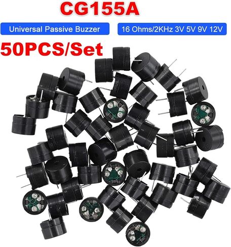 50PCS Universal Passive Buzzer Electromagnetic Impedance 16 Ohms Passive Buzzer Alarm Sounder Speaker Buzzer in Saudi Arabia