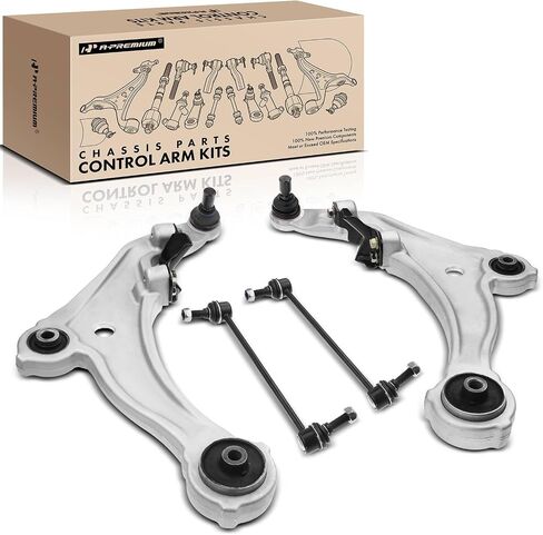 A-Premium Set of 4, Front Lower Control Arm, Sway Bar Link, Compatible with Nissan Maxima 2009 2010 2011 2012 2013 2014 in Saudi Arabia