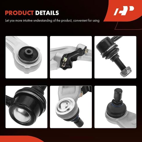 A-Premium Set of 4, Front Lower Control Arm, Sway Bar Link, Compatible with Nissan Maxima 2009 2010 2011 2012 2013 2014 in Saudi Arabia