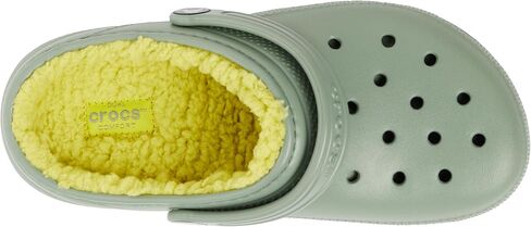Crocs Unisex-Child Classic Lined Clog (Little Kid/Big Kid) Moss 3 Medium in Saudi Arabia