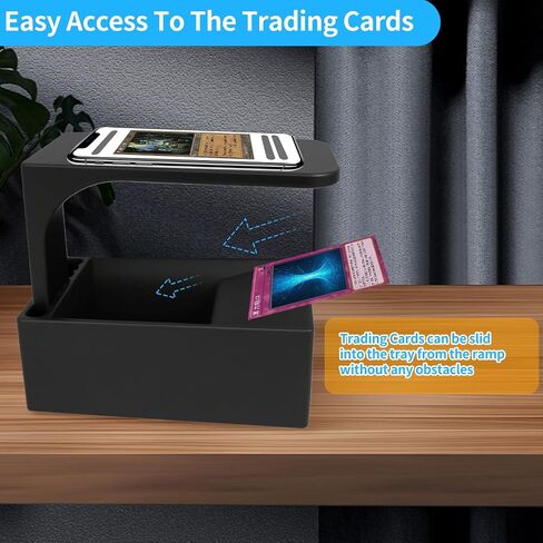 Trading Card Scanner Stand for MTG Cards, Scanstand for Standard Size Trading Cards, Phone Holder with Card Box, Compatible with ManaBox App, Quickly Scan and Price Check MTG Cards in Saudi Arabia