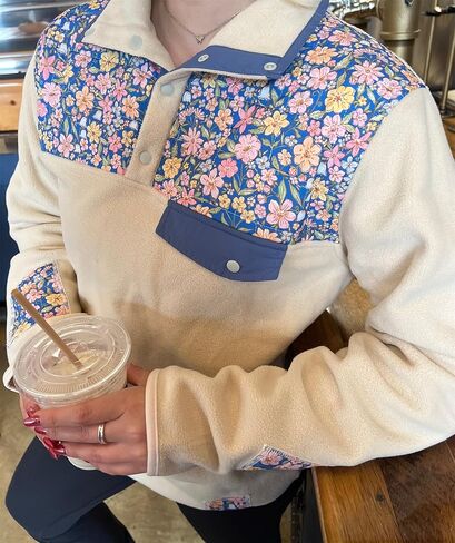 سويت شيرت نسائي كبير الحجم من Thopavenoir برقبة دائرية Y2K مطرز برسومات للفتيات في سن المراهقة بلوزات جمالية بريبي in Kuwait