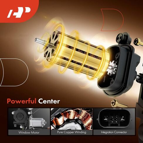 A-Premium Electric Power Window Regulator with Motor Compatible with Honda Civic 2018 2019 2020 2021, Hatchback, Front Right Passenger Side in Saudi Arabia