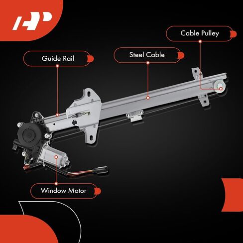 A-Premium Electric Power Window Regulator with Motor Compatible with Honda Civic 2018 2019 2020 2021, Hatchback, Front Right Passenger Side in Saudi Arabia