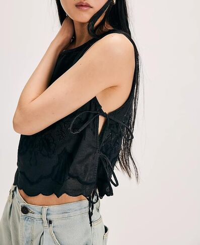 المرأة سليم صالح بروتيل تانك القمم الصدرية Y2k المطرزة الصيف الخروج الجمالية كامي قمصان بلا أكمام المحاصيل القمم in Kuwait