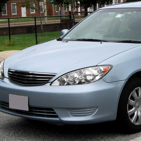 مجموعة المصابيح الأمامية من نوع Auto Dynasty متوافقة مع Toyota Camry L LE XLE 2012-2014، TO2503211 استبدال المصباح الأمامي لجهاز العرض على طراز المصنع، الجانب الأيمن للركاب، زاوية كهرماني مبيت من الكروم in Saudi Arabia
