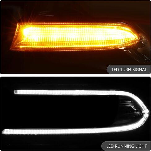 DNA MOTORING Pair of OE Style Halogen Projector Headlights Compatible With 2015-2022 Dodge Charger, OEM-HL-0287 in Saudi Arabia