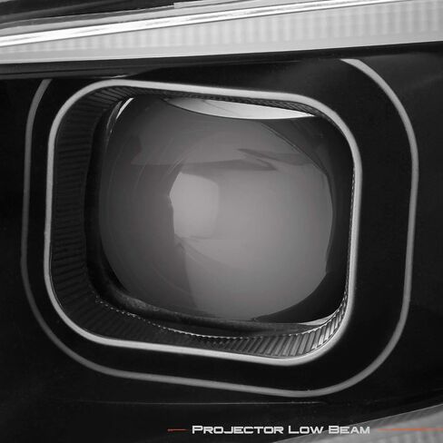 AKKON - للمصابيح الأمامية لجهاز العرض 2013-2015 Chevy Malibu C-Bar LED DRL لليسار واليمين - أسود in Saudi Arabia