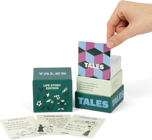 Life Story Interview Kit, Conversation Starter Cards, Getting to Know You Card Deck for Family and Parents, Perfect for Game Night, Dinner Table or Road Trip, Games for Adults and Families in Kuwait