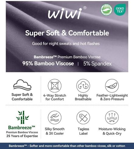 WiWi Women's Wide Leg Capri Pants Viscose from Bamboo Palazzo Lounge Bottoms with Pockets High Waist Pajama Bottom S-XXL in Kuwait